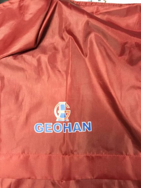 Silk Screen Printing on Tafetta Windbreaker