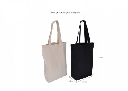 10oz. Canvas Bag-30cm (W) x 35cm (H) x 10cm (Base)