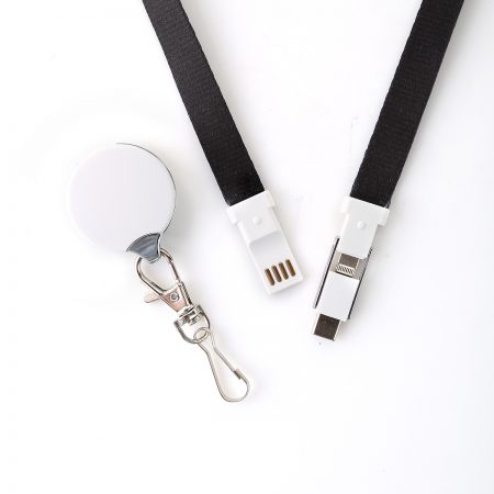 3 In 1 Fast Charge Lanyard Cable