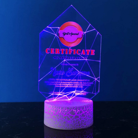 Acrylic LED Lighting Trophy 5073