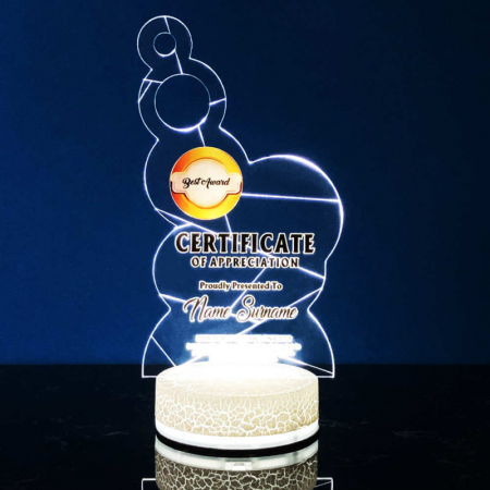 Acrylic LED Lighting Trophy 5063