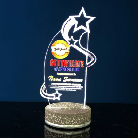 Acrylic LED Lighting Trophy 5067