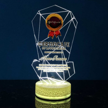 Acrylic LED Lighting Trophy 5068
