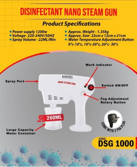 Disinfectant Nano Steam Gun