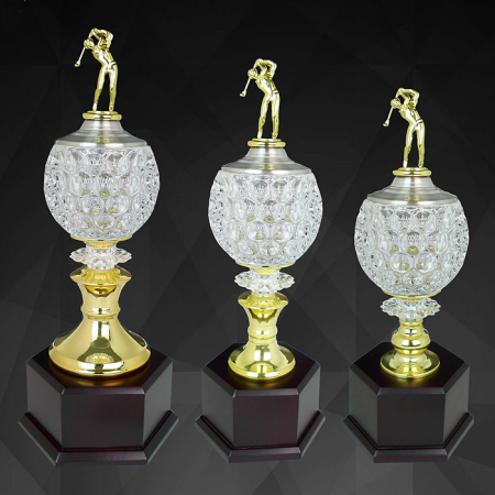 Crystal Gold Trophy 9141