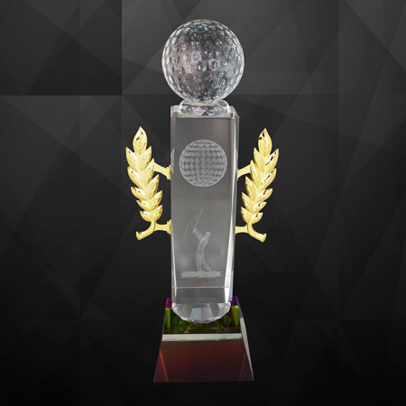 Crystal Gold Trophy 9145