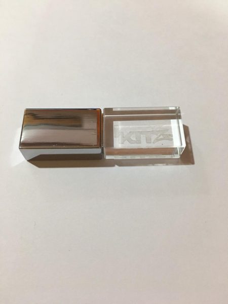 Crystal USB with Logo Engraving