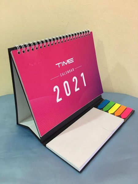 Custom Made Table Calendar with Restick Note