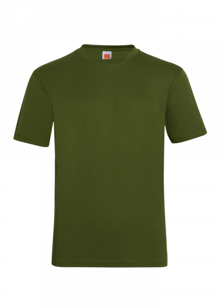 Quick Dry Plain Round Neck T-shirt OREN SPORT QD0453 160GSM- Olive Green