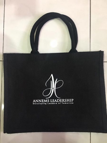 Laminated Jute Bag with Silk Screen Printing