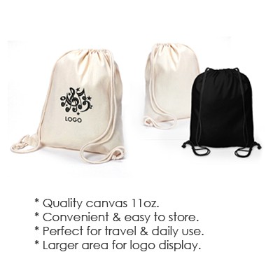 Canvas Drawstring Bag 11oz.-43cm x 33cm (Vertical )