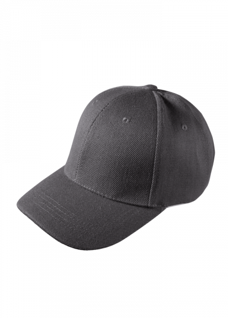 KID SIZE BASEBALL 6 PANEL CAP CP2424 – DARK GREY