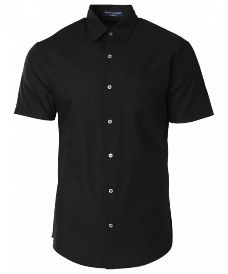 North Harbour Premium Oxford Short Sleeve NHB1500 - Black