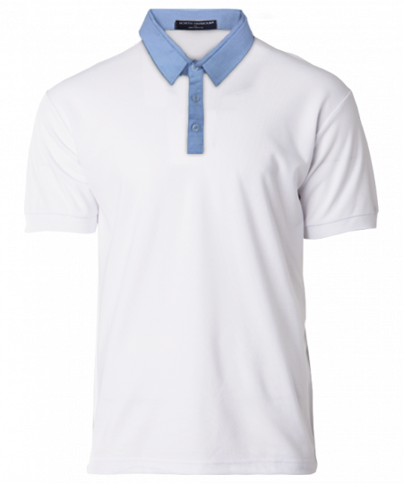 Polo Tee North Harbour Glance Polo NHB2801 - White / Light Blue