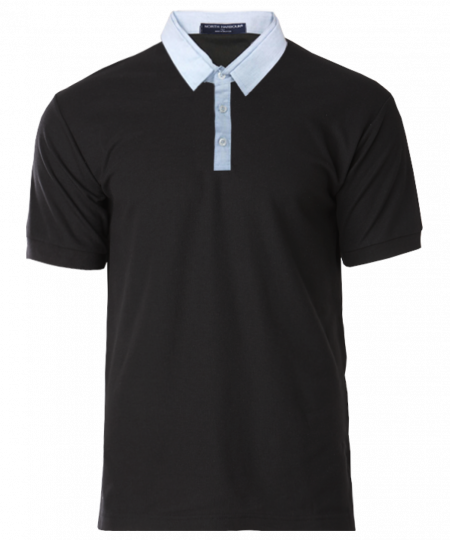 Polo Tee North Harbour Glance Polo NHB2805 - Black / Light Blue