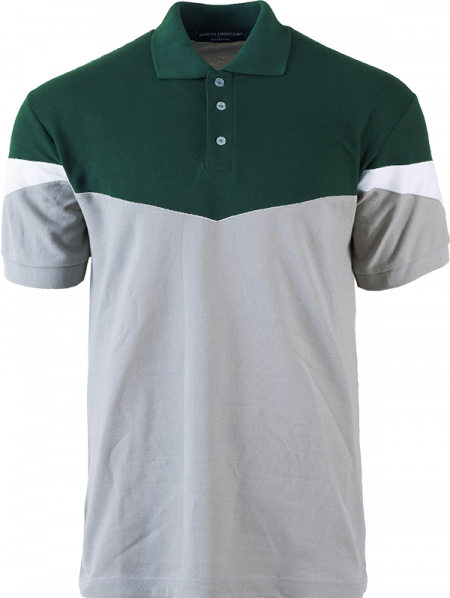 Polo Tee North Harbour Adley Polo NHB2903 - Forest Green / Charcoal / White