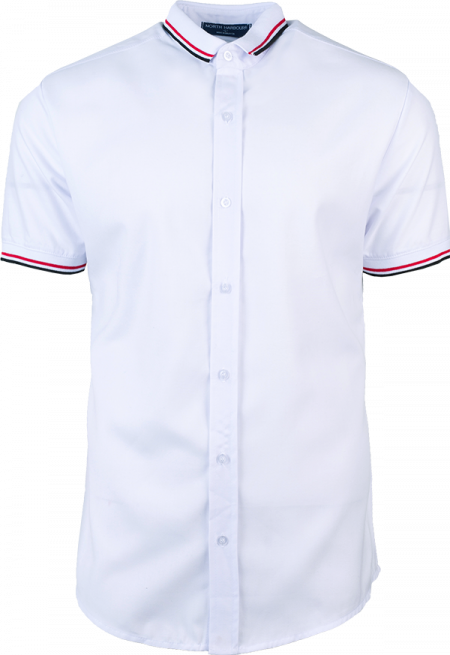 North Harbour Cyril Shirt NHB3001 - White / Red / Black