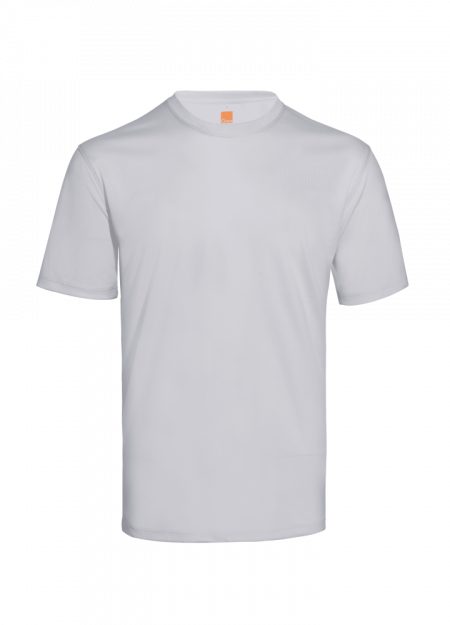 100% Polyester Antibacterial T-Shirt 140gsm QD6600 - White