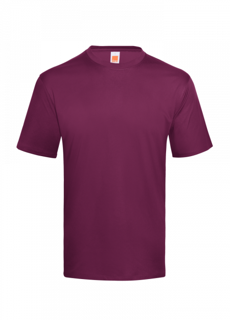100% Polyester Antibacterial T-Shirt 140gsm QD6606 - Maroon