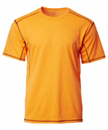 CrossRunner Velocity Polo CRR1204 - Neon Orange / Black