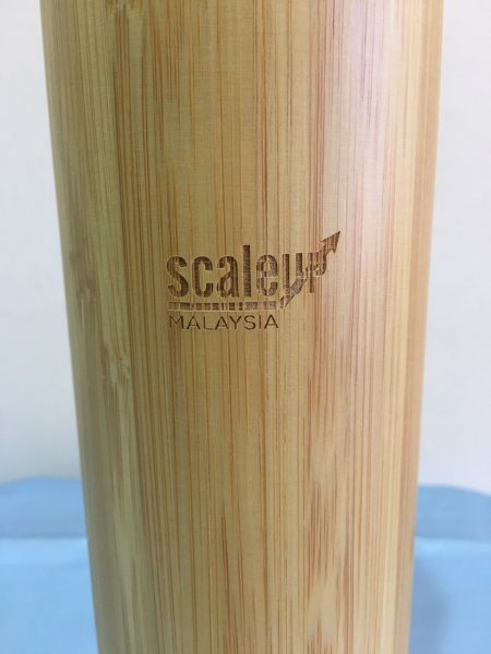 Laser Engraving on Bamboo Flask