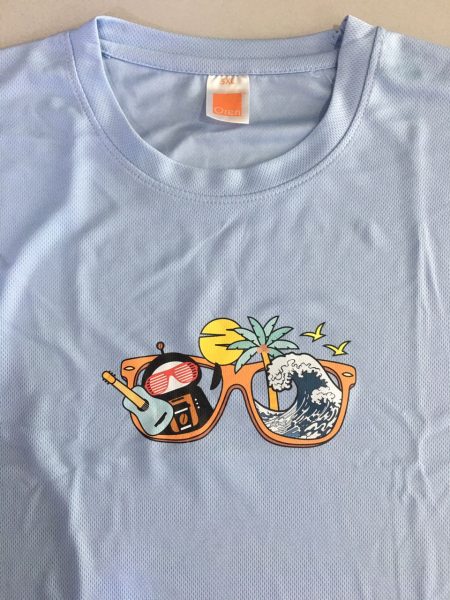 Heat Transfer On Quick Dry T-Shirt