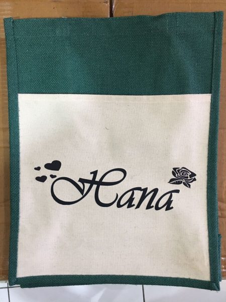 Individual Name on Jute Bag