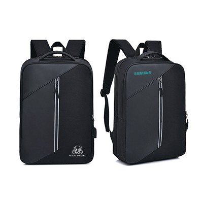 15.6" PU Laptop Backpack With USB Port