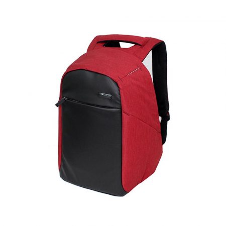 Barry Smith Anti-Theft Laptop Backpack With USB Port (Red)