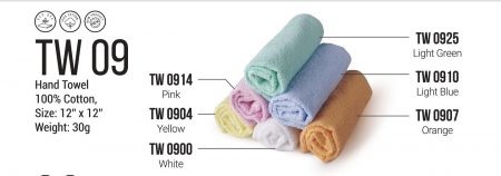 Hand Towel /Face Towel  12" x 12" (TW09)
