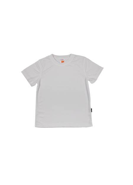 KIDS QUICK DRY MICROFIBRE ROUND NECK-OREN SPORT QD6800-WHITE