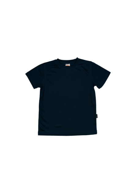 KIDS QUICK DRY MICROFIBRE ROUND NECK-OREN SPORT QD6878-NAVY PRO