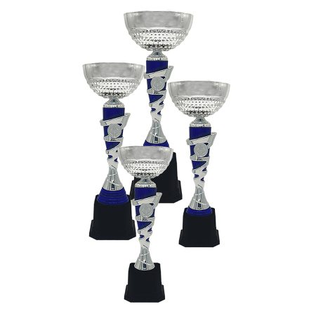 Metal Cup Trophy -Silver Blue-708