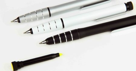 Highlighter & Metal Ball Pen