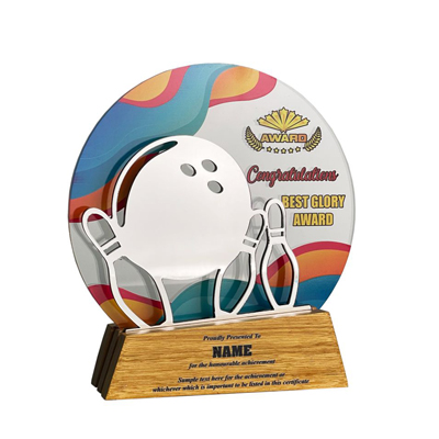 Acrylic Bowling Plaque -5114