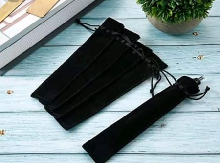 Velvet Drawstring Pen Pouch