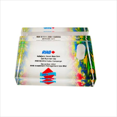 Crystal Paper Weight (Namacard Holder With Pen Holder)