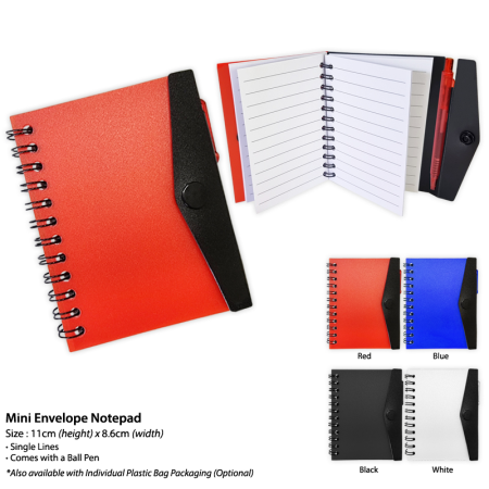 Mini Envelope Notepad /Notebook