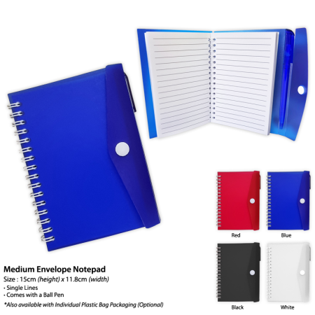 Medium Envelope Notepad /Notebook