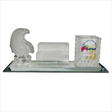 Crystal Pen Holder & Crystal Name Card Holder