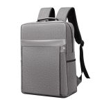 Backpack Grey Fashion Polyester + PU Leather Cloth