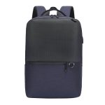 Backpack Black Fashion Polyester + PU Leather Cloth & Lining