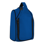 Backpack Royal Blue Checked Polyester -Royal Blue
