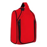 Backpack Dark Red Checked Polyester-Red