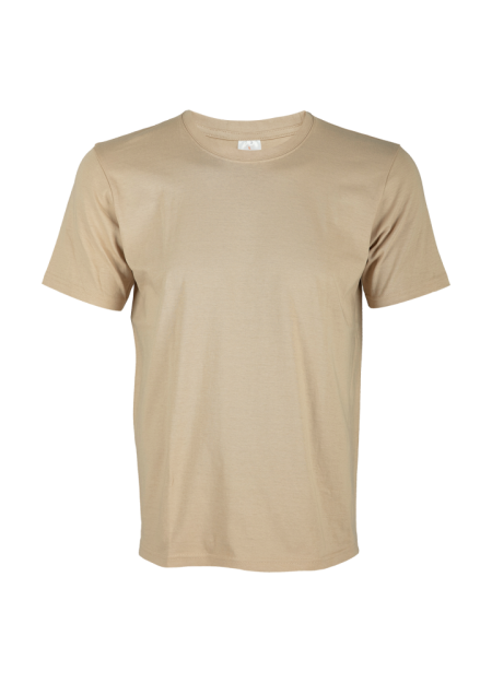 100% COTTON ROUND NECK PLAIN T-SHIRT CT5184 Sand