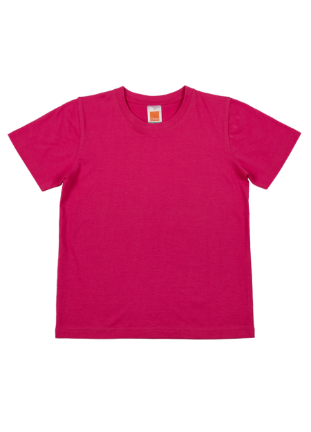 OREN SPORT 100% COTTON ROUND NECK PLAIN T-SHIRT CT5226-MAGENTA