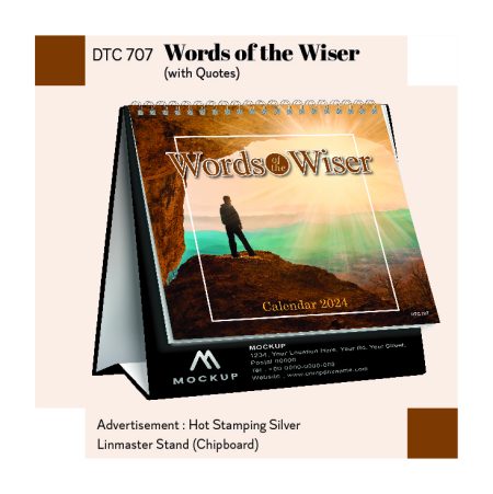 Words of the Wiser (with Quotes) DTC707 desktop calendar