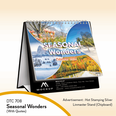 DTC708 Seasonal Wonders (with Quotes) desktop calendar