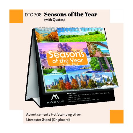 Seasons of the Year (with Quotes) DTC708 desktop calendar