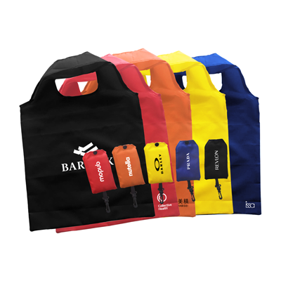 Foldable Nylon Shopping Bag with Hook
